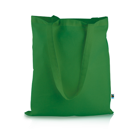 Fairtrade Baumwolltasche incl. Wunschdruck mit langen Henkeln
