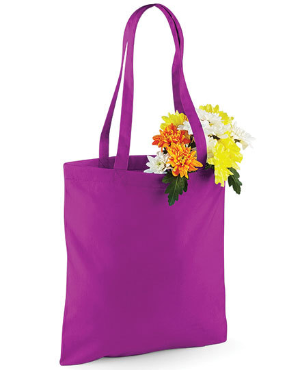 Bag for Life Baumwolltasche incl. Wunschdruck mit langen Henkeln in 48 Farben