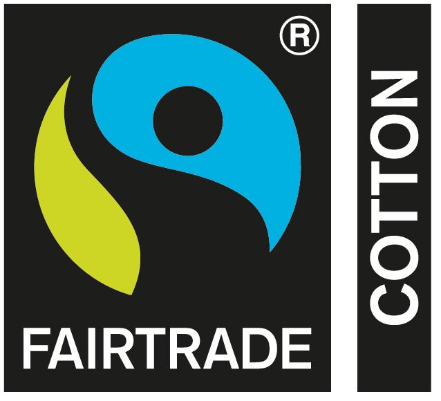Fairtrade Baumwollrucksack mit Kordelzug