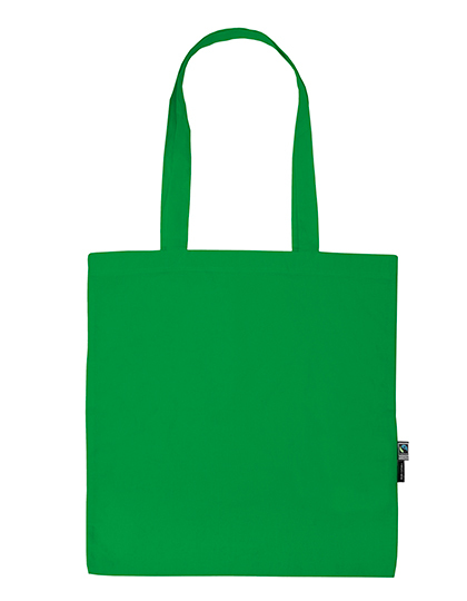 Fairtrade Baumwolltasche mit langen Henkeln, incl. Wunschdruck, Bio Baumwolle