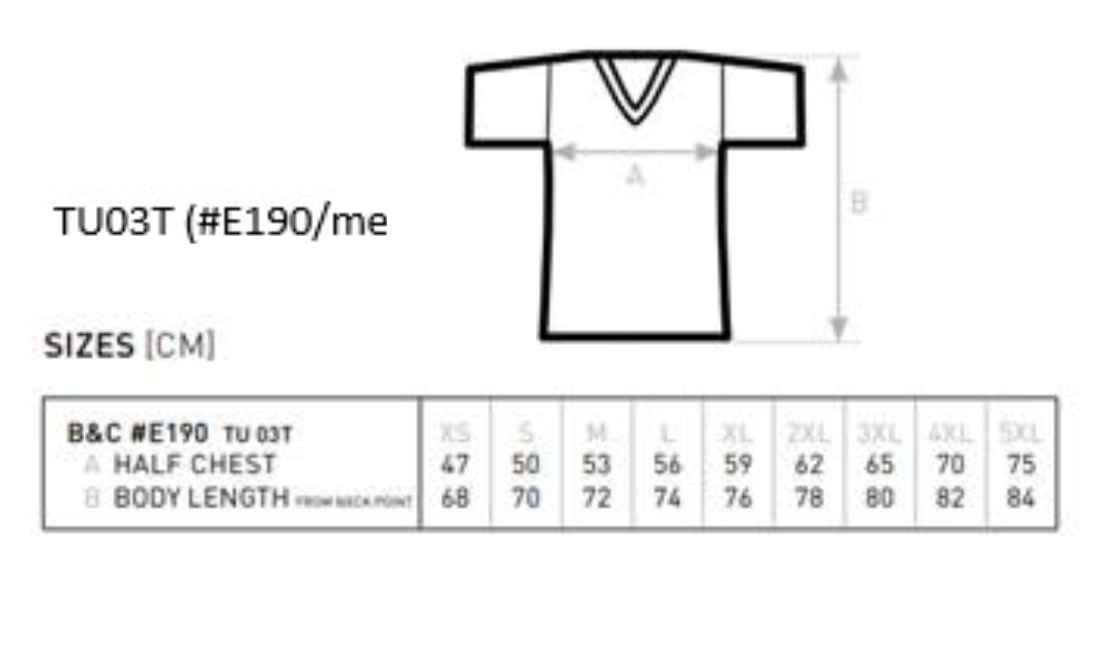 B&C T-Shirt #E190 in 40 Farben, Größen XS-5XL, inkl. Wunschdruck