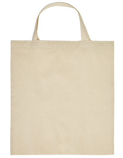 preiswerte Baumwolltasche incl. Wunschdruck mit kurzen Henkeln in 12 Farben 